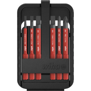 Wiha Slimbit Electric 7 Piece Slotted and Phillips Screwdriver Bit Set