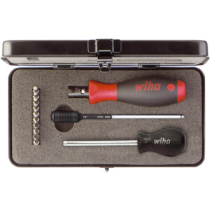 Wiha TorqueVario-S Torque Screwdriver and 10 Piece Bit Set 0.8Nm - 5Nm